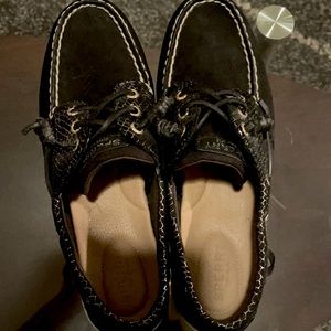 Sperry Gold Mettalic Loafers
